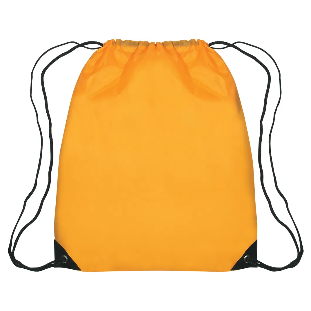 Custom Polyester Draw String Bag Knapsack Drawstring Backpacks Sports Bags